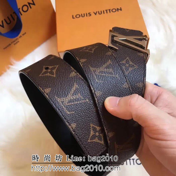 路易威登LV MADE in S ain 原單 M9821扣皮帶系列 高端男士皮帶 LHG1056